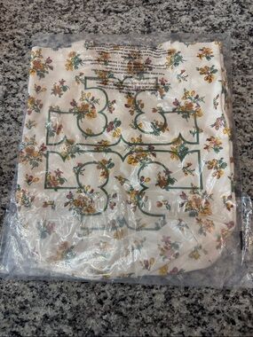 Tory Burch Wallpaper Floral Canvas Tote Bag